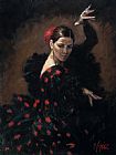 Flamenca Paintings - Passion Flamenca by Fabian Perez